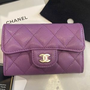 Chanel timeless classic mini flap card case